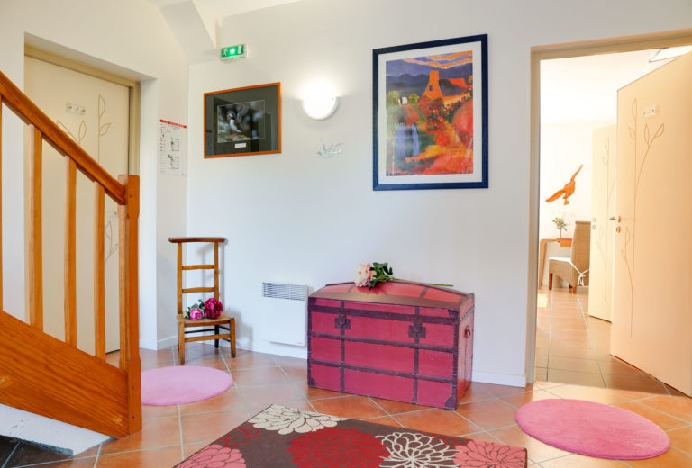 Hall d’accueil de l’hôtel Chevalier Gambette